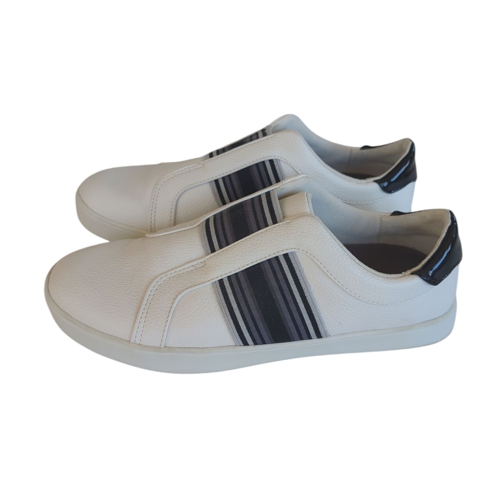 Dr. Scholl's Madi Band Slip On Sneakers 8M White Black Gray - Picture 2 of 16